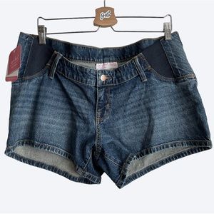 Isabel Maternity MIDI Denim Jean Shorts Size 8